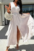 surplice-sleeveless-slit-maxi-dress OhSoStyled - Sophia's Style in Hot Pink-1